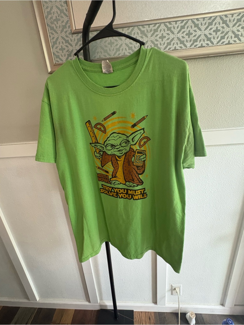 Star Wars Yoda Graphic Tee – Jerzees Dri-Power Active – Size Large